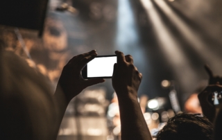 Taking a video during Ted Talk's