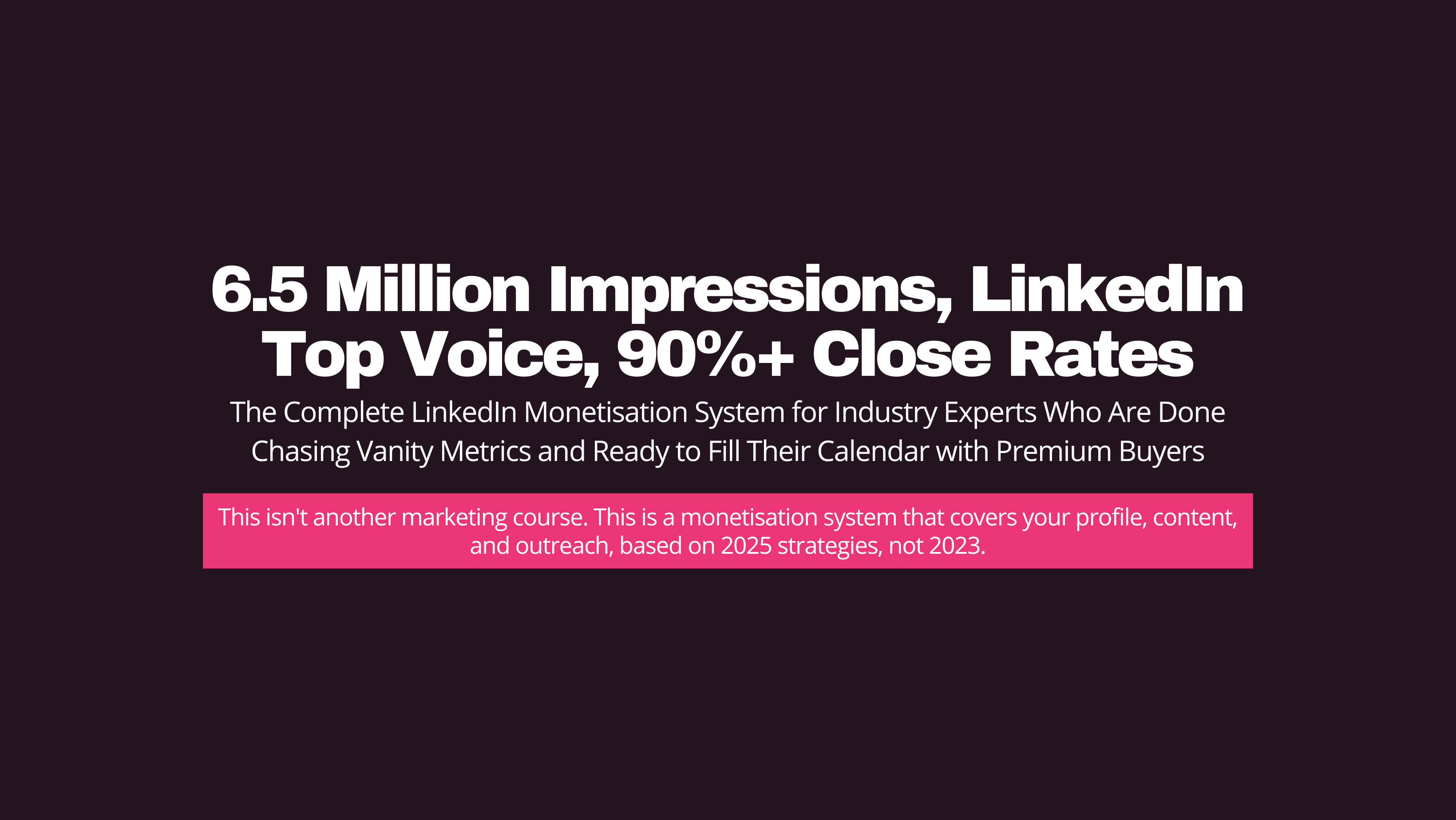 LinkedIn Lead Gen Simplified Sales System - Mary Henderson | Personal Brand Strategist Mary Henderson Homepage